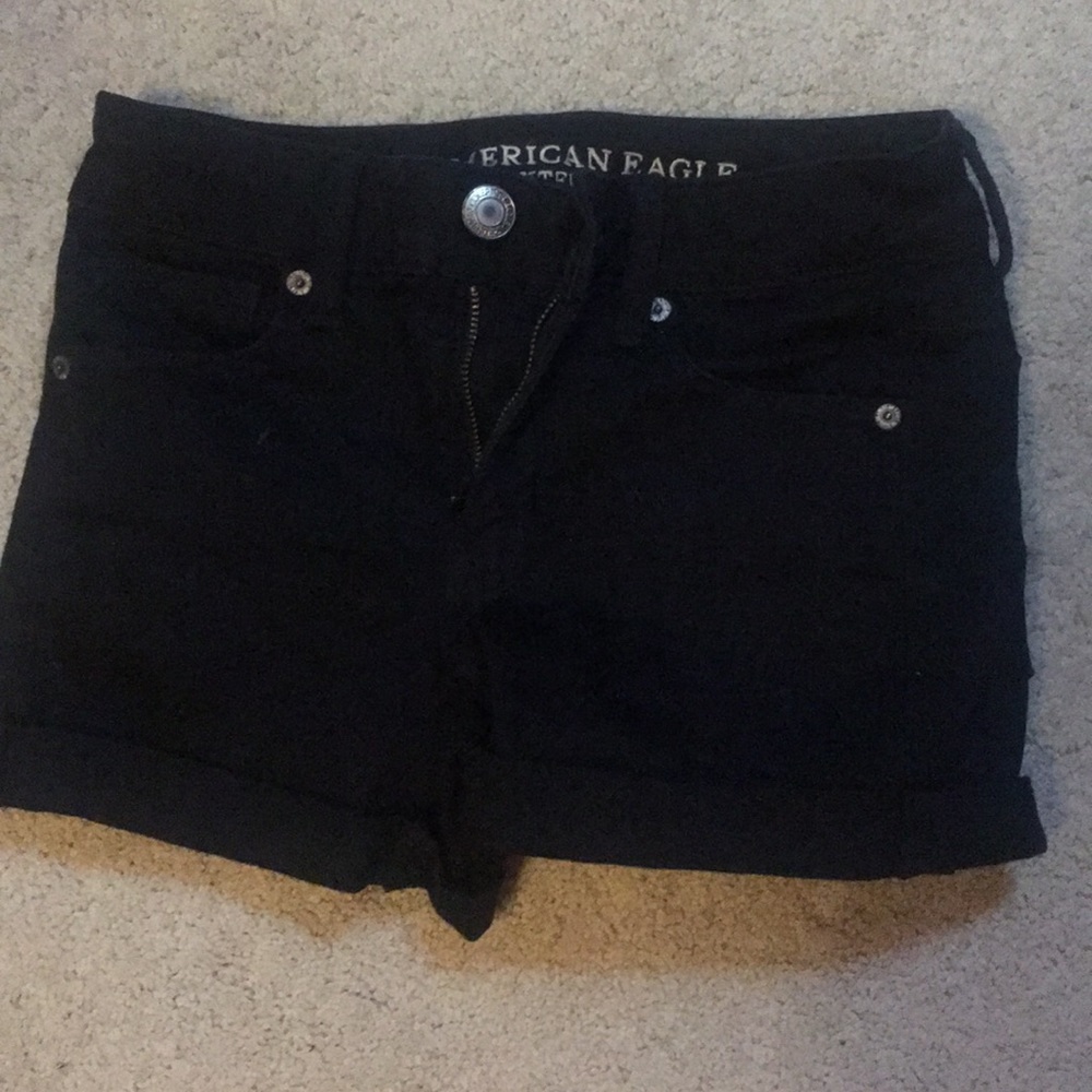 Black Jean shorts